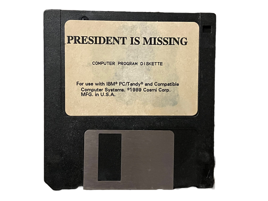 President is Missing Vintage PC MS Dos Game