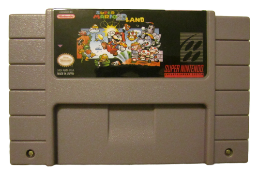 Super Mario 2D Land Super Nintendo SNES Video Game