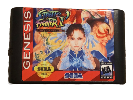 Street Fighter II Hyper Champion Edition Sega Genesis Video Game
