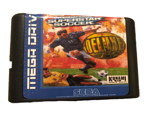 International Superstar Soccer Deluxe Sega Genesis Video Game