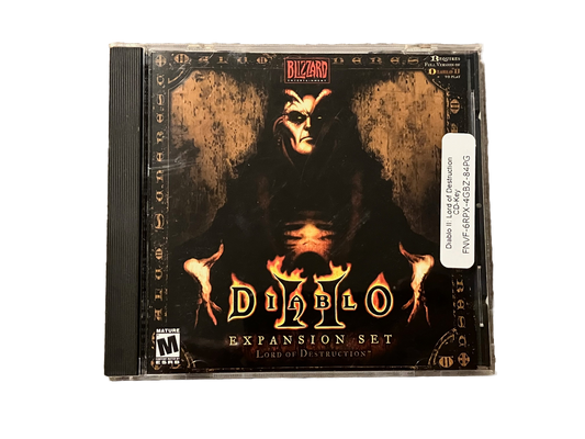 Diablo II Expansion Set: Lord of Destruction PC CD Rom Game.