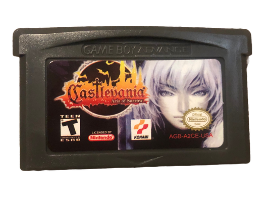Castlevania Aria of Sorrow Nintendo Game Boy Advance GBA Video Game