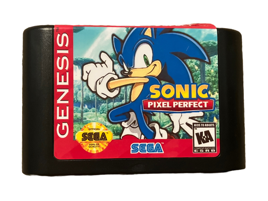 Sonic Pixel Perfect Sega Genesis Video Game