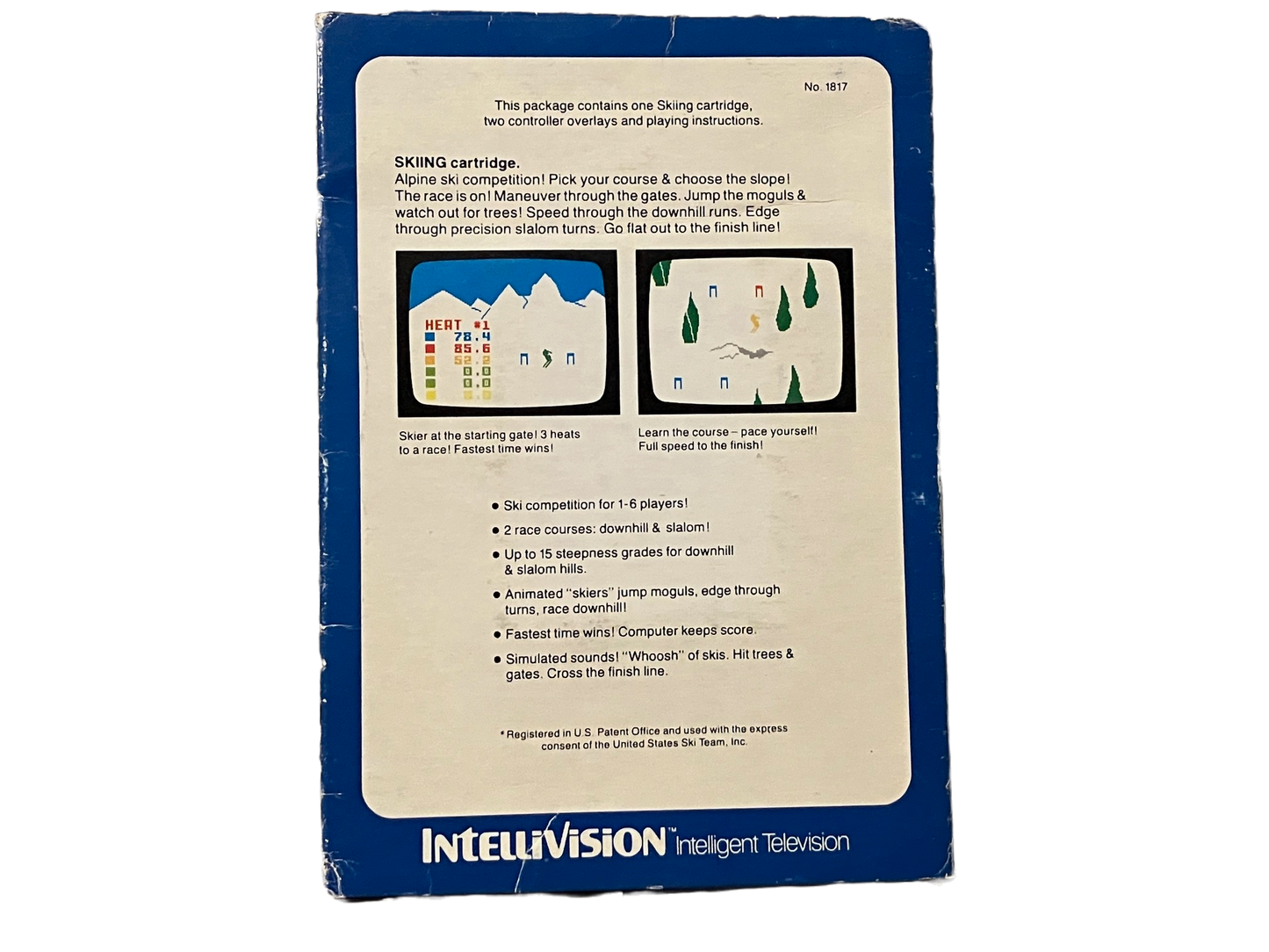 Skiing Intellivision Video Game