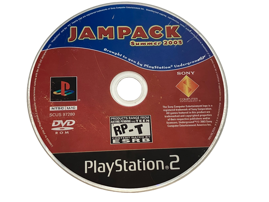 JamPack Summer 2003 Sony PlayStation 2 PS2 Disc Only