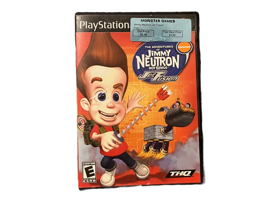 Jimmy Neutron Jet Fusion Sony PlayStation 2 PS2 Complete