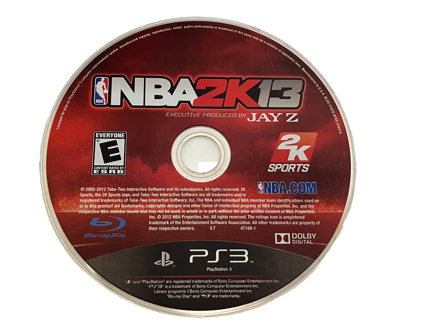 NBA 2K13 Sony PlayStation 3 PS3 Disc Only