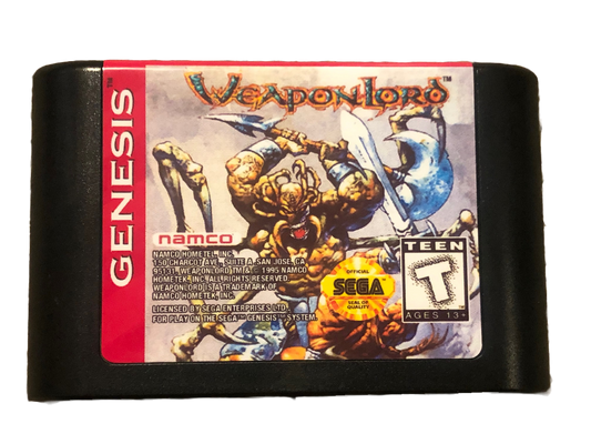 Weaponlord Sega Genesis Video Game.