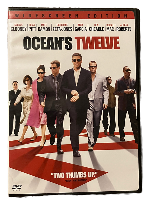Ocean's Twelve Used DVD Movie. George Clooney & Brad Pitt