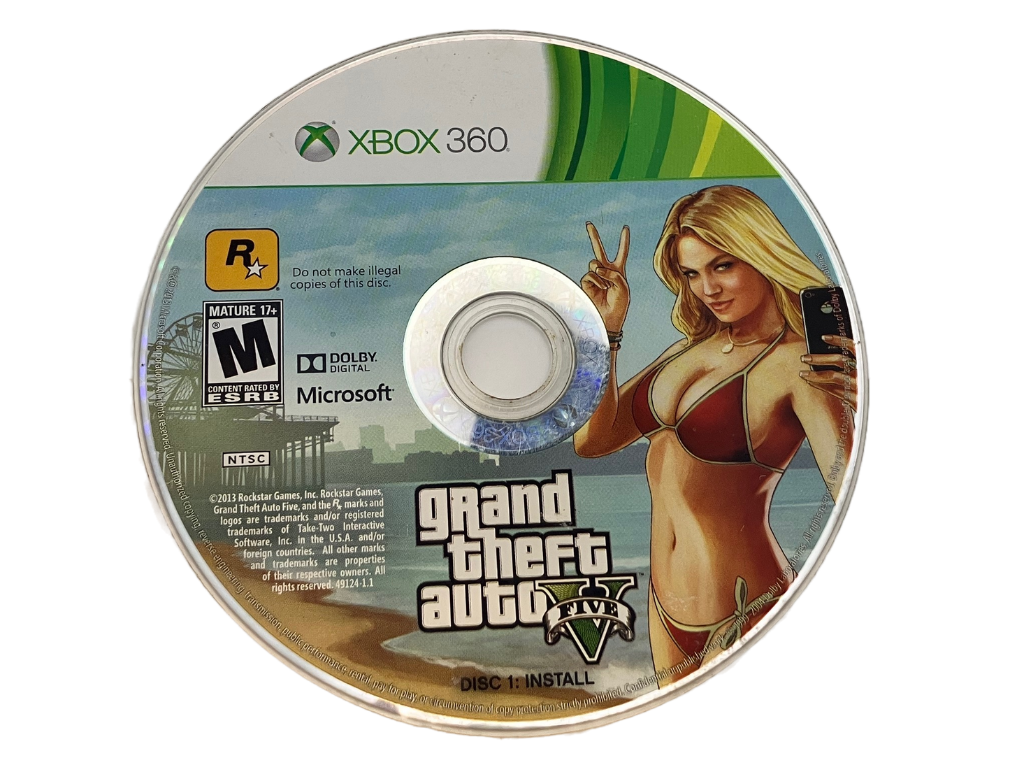 Grand Theft Auto V Xbox 360 Discs Only
