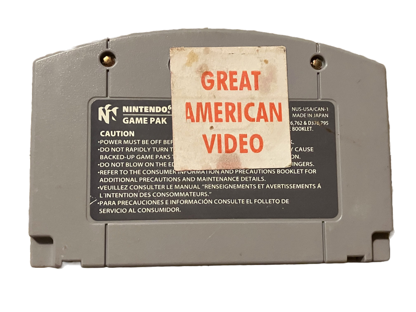 Golden Nugget Nintendo 64 N64 Video Game