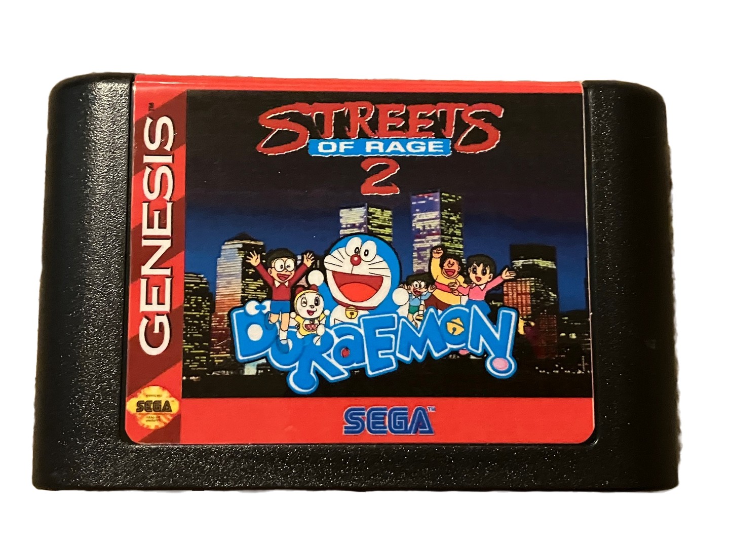 Doraemon in Streets of Rage 2 Sega Genesis Video Game