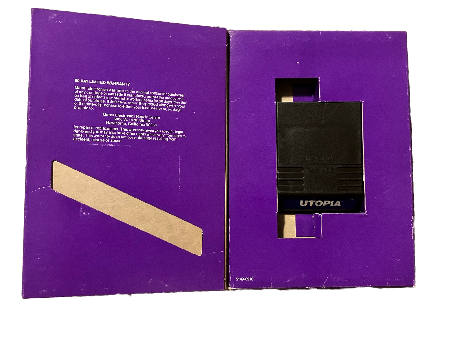Utopia Intellivision Video Game