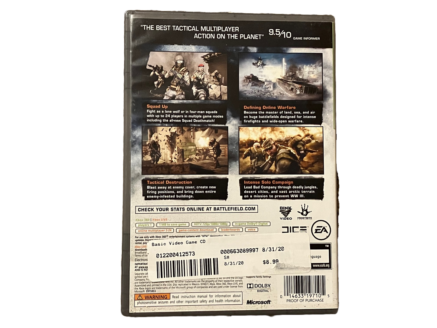 Battlefield Bad Company 2 Xbox 360