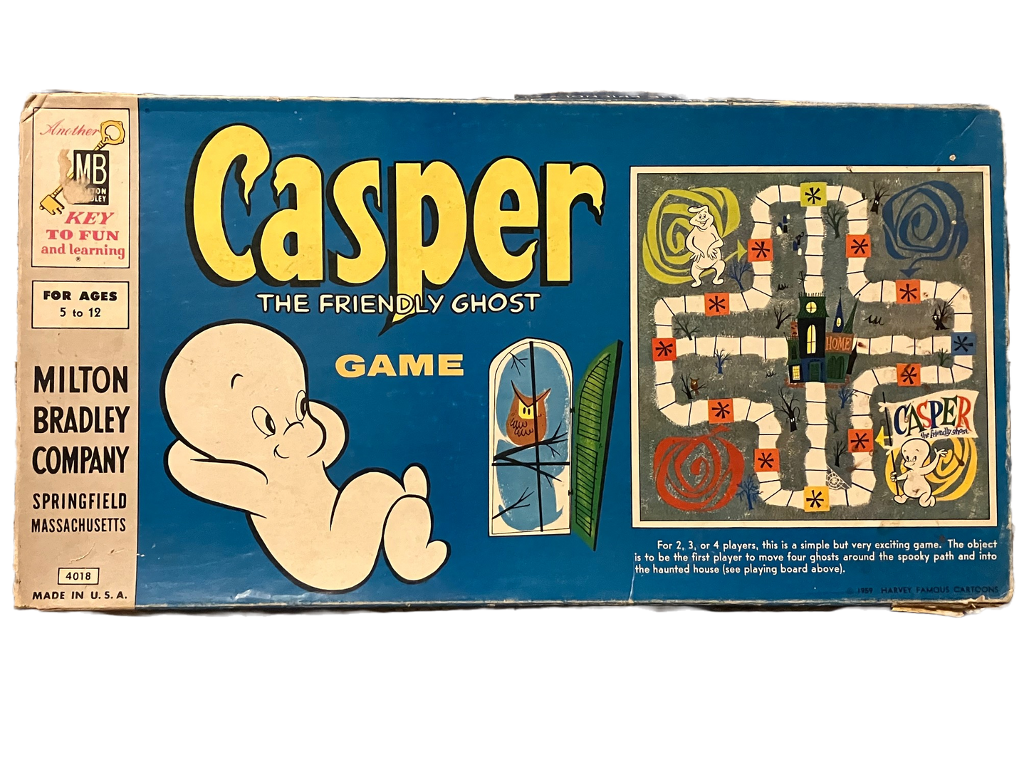 Casper The Friendly Ghost Vintage 1959 Board Game