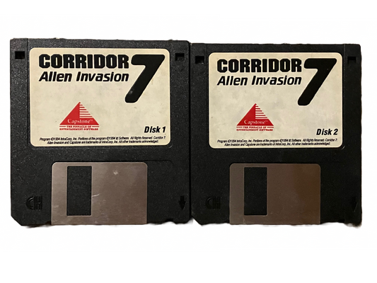 Corridor 7 Alien Invasion Vintage PC MS Dos Game