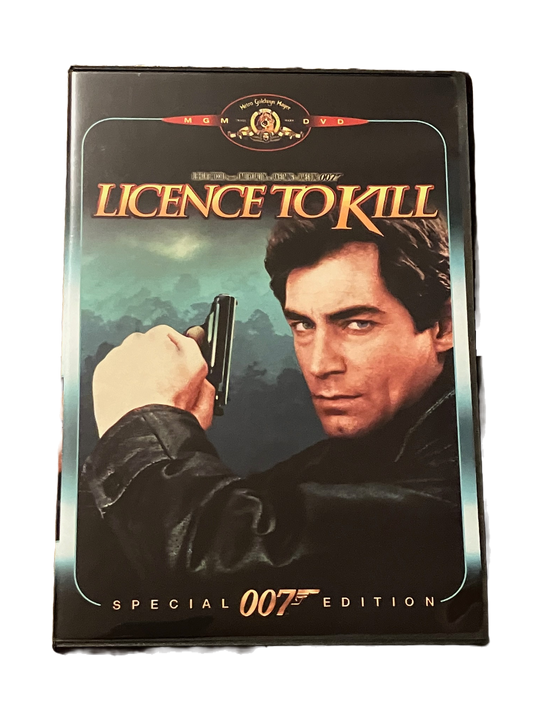 License To Kill Used DVD Movie. James Bond. Timothy Dalton
