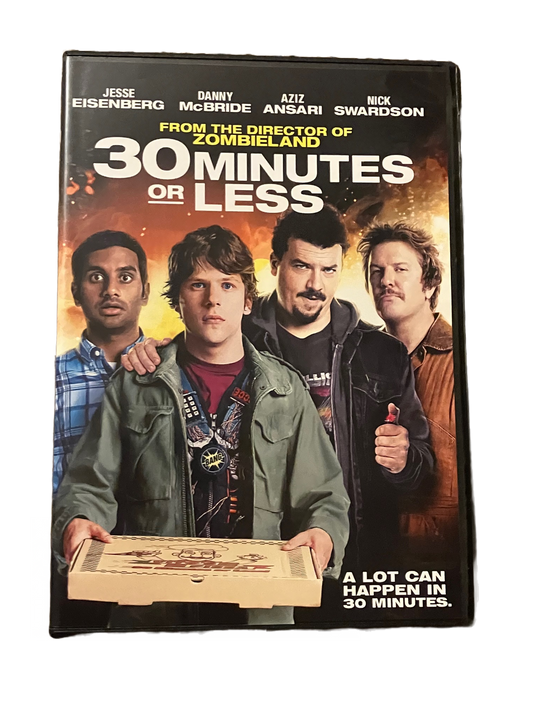 30 Minutes of Less Used DVD Movie. Jesse Eisenberg & Aziz Ansari