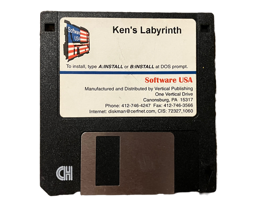 Ken's Labyrinth Vintage PC MS Dos Floppy