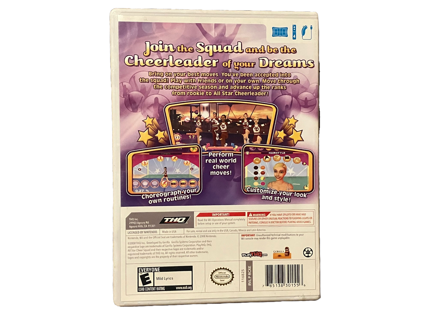 All Star Cheer Squad Nintendo Wii Complete