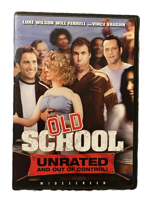 Old School Used DVD Movie. Unrated. Luke Wilson, Will Farrell, Vince Vaughn