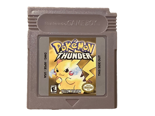 Pokemon Thunder Yellow Nintendo Game Boy Color Video Game