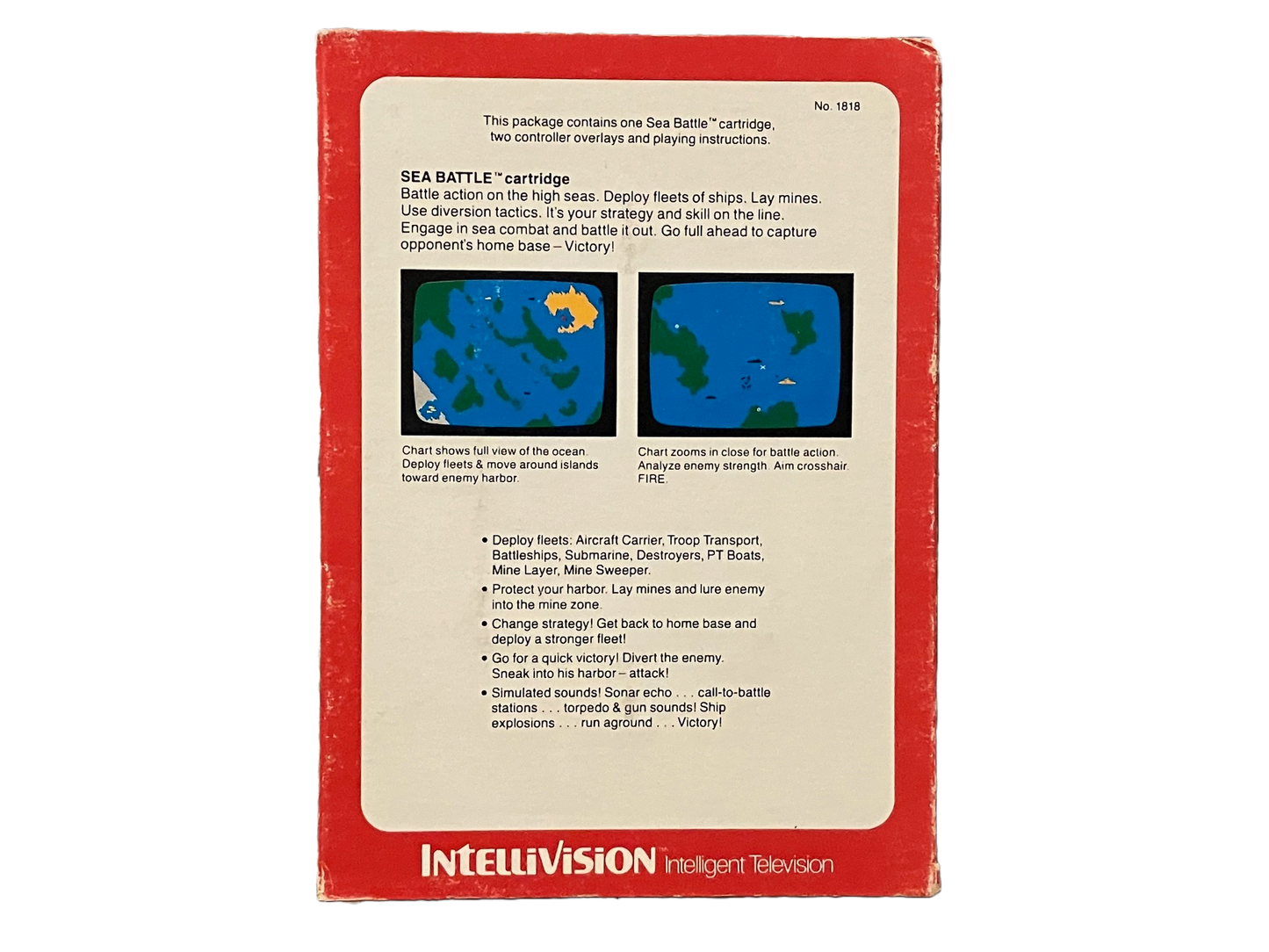 Sea Battle Intellivision Video Game