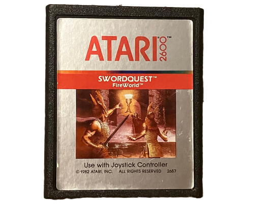 Swordquest Fireworld Atari 2600 Video Game
