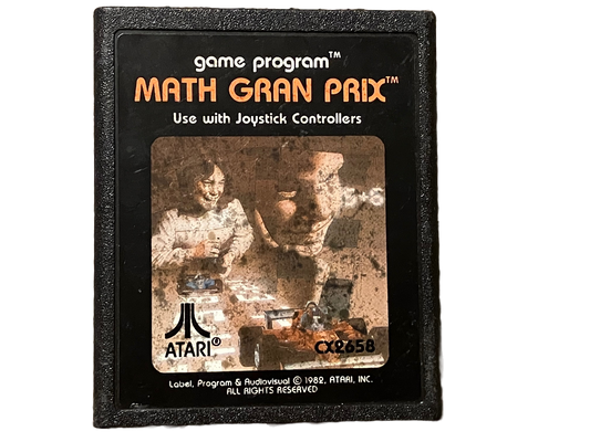 Math Grand Prix Atari 2600 Video Game