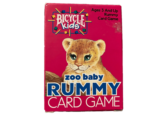 Zoo Baby Rummy Vintage Bicycle Kids Card Game