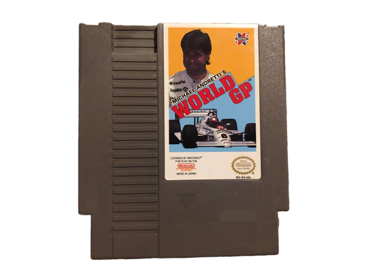 Michael Andretti World Grand Prix GP Nintendo NES Video Game