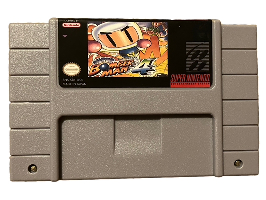Super Bomberman 4 Super Nintendo SNES Video Game