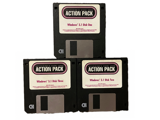 Activision's Atari 2600 Action Pack PC MS Dos Floppy Game
