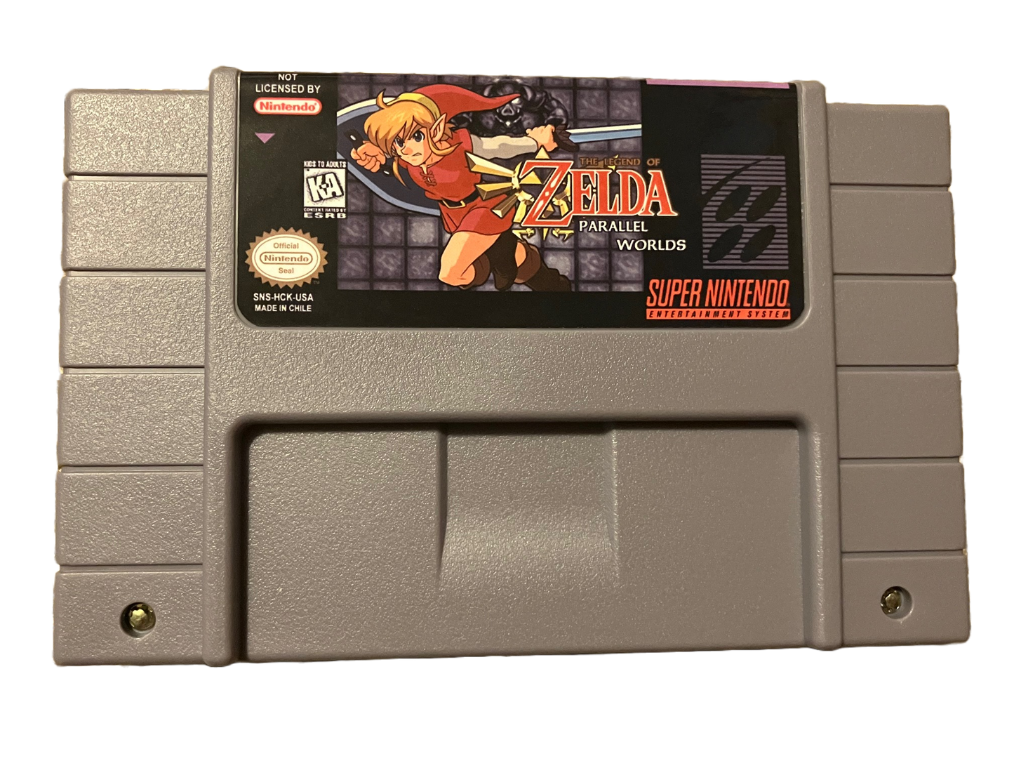 The Legend of Zelda Parallel Worlds Super Nintendo SNES Video Game