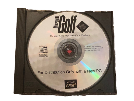 Microsoft Golf Vintage PC Game (1993)