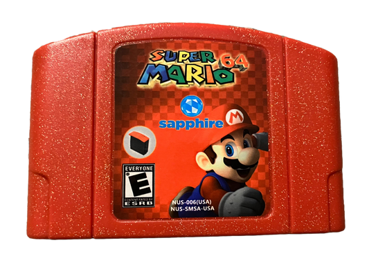 Super Mario 64 Sapphire Nintendo 64 N64 Video Game