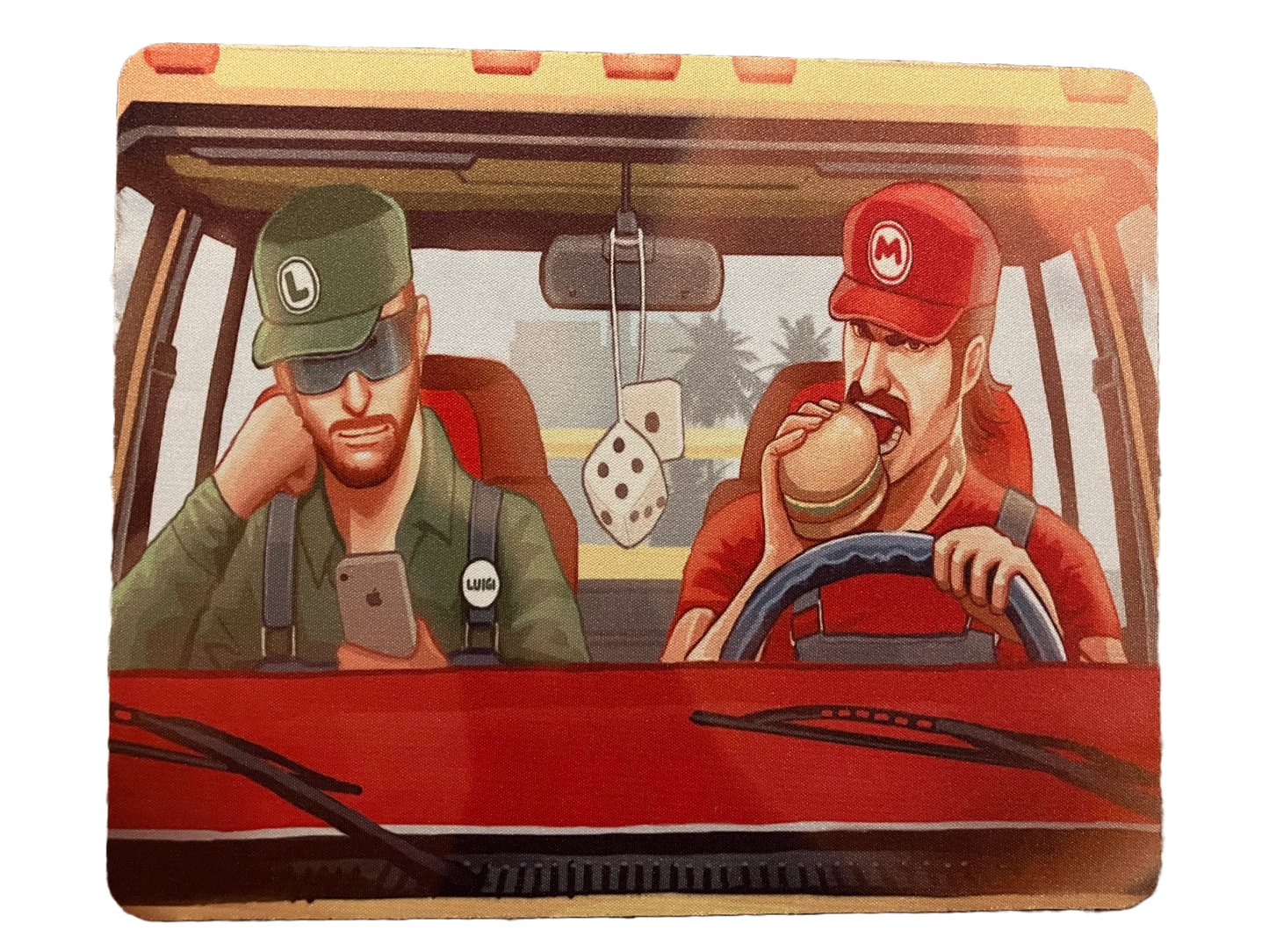 Mario & Luigi Modern Day Custom Mouse Pad