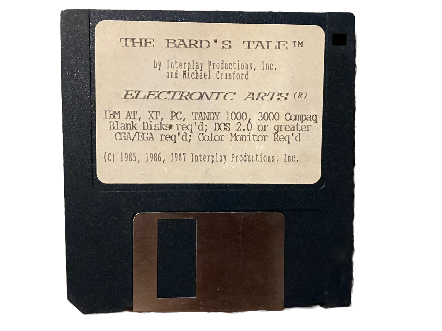 The Bard's Tale PC MS DOS Game