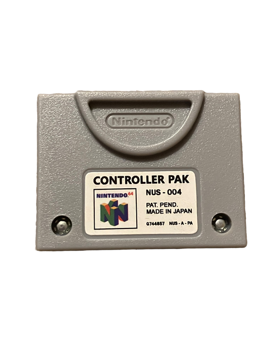 Nintendo 64 Controller Pak. N64 Memory Card.