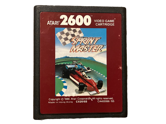 Sprint Master Atari 2600 Video Game