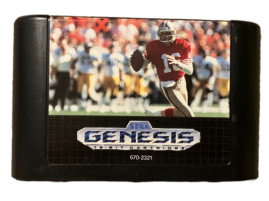 Joe Montana's Sports Talk Football Sega Genesis Video Game