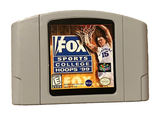Fox Sports College Hoops 99 Nintendo 64 N64 Video Game.