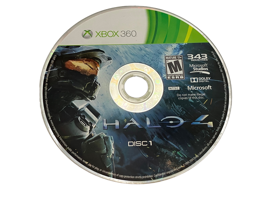 Halo 4 Xbox 360 Disc 1 Only