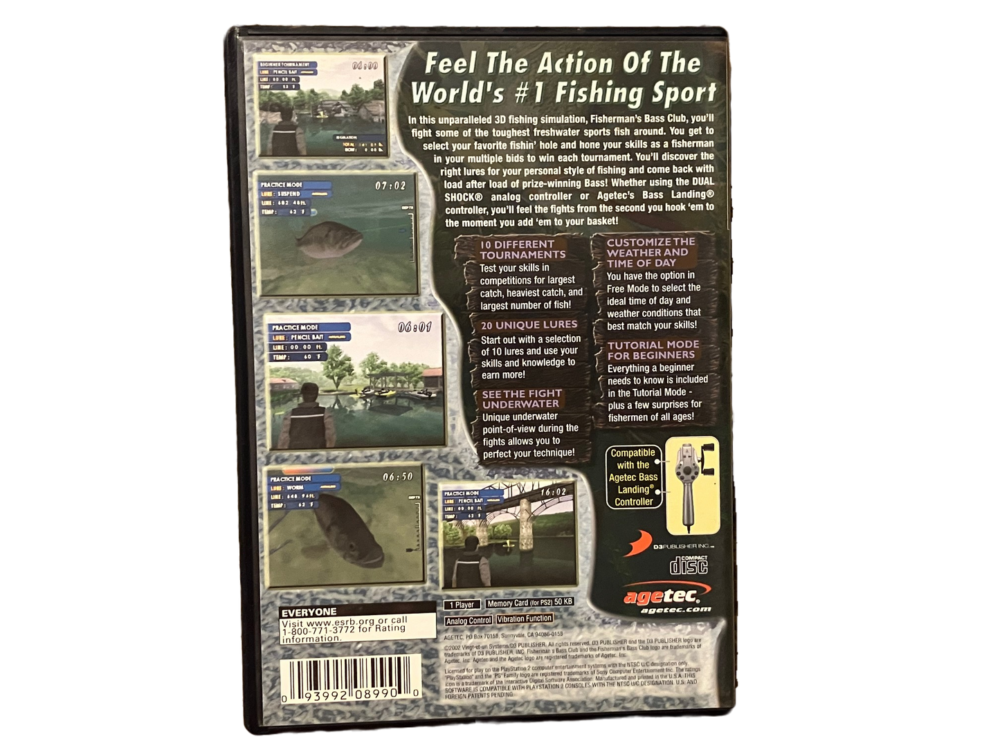 Fisherman's Bass Club Sony PlayStation 2 PS2 Complete