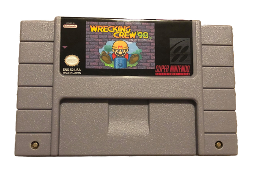 Wrecking Crew 98 Super Nintendo SNES Video Game