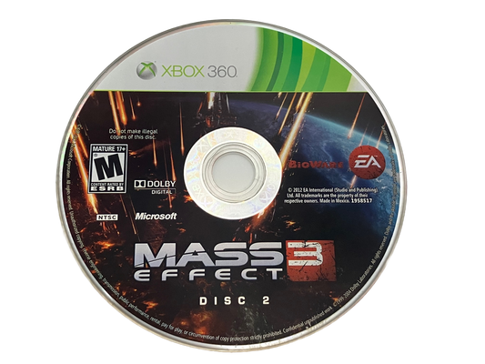 Mass Effect 3 Xbox 360 Disc 2 Only