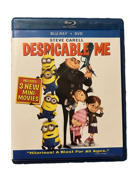 Despicable Me Used Blu Ray Movie. Steve Carrell