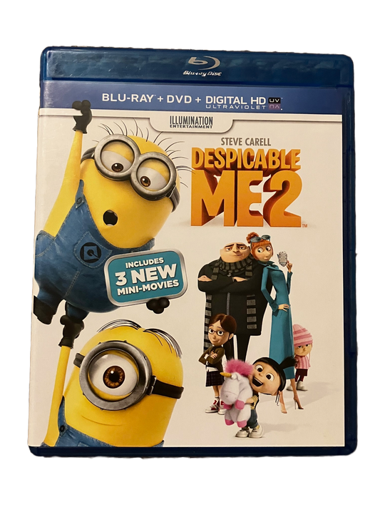 Despicable Me 2 Used Blu Ray Movie. Steve Carrell