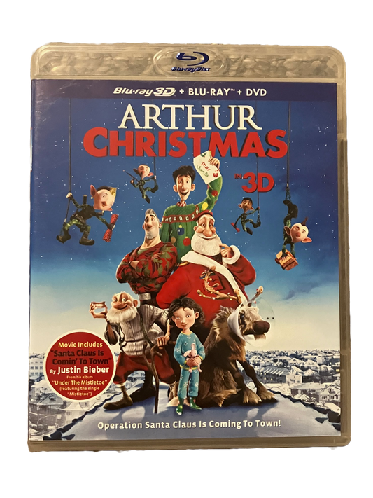Arthur Christmas Used Blu Ray Movie.