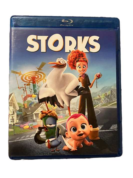 Storks Used Blu Ray Movie.